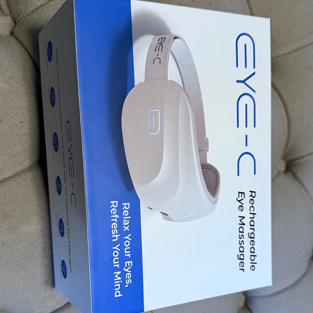 White Rechargeable Eye Massager